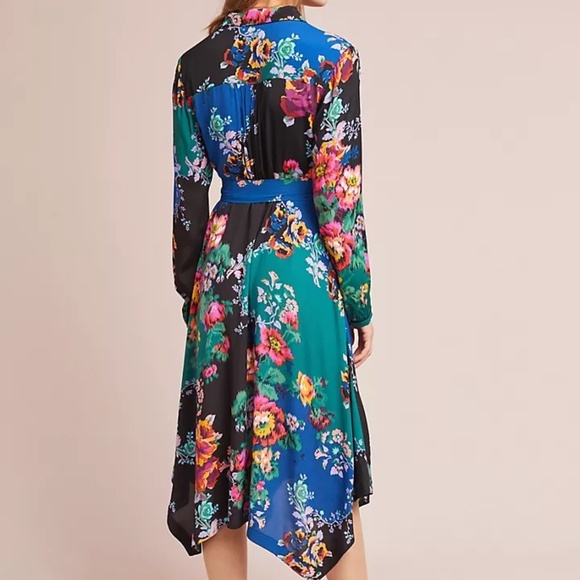 Maeve Floral Patchwork Shirtdress 0 - Picture 2 of 11